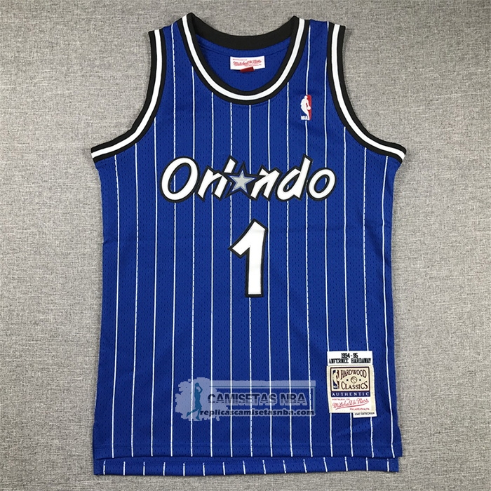 Camiseta Nino Orlando Magic Penny Hardaway NO 1 Mitchell & Ness 1994-95 Azul